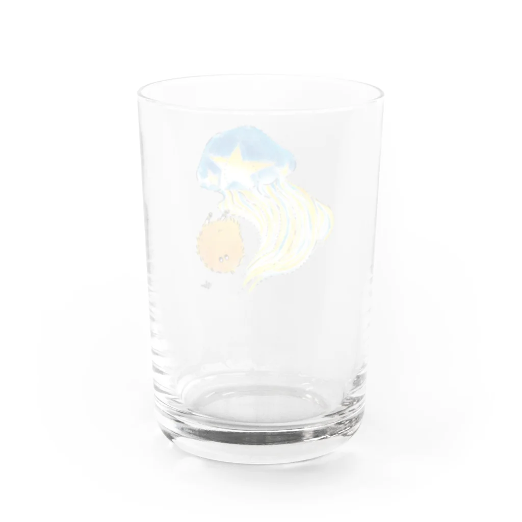ito alohaのお店のユラユラしようよグラス Water Glass :back