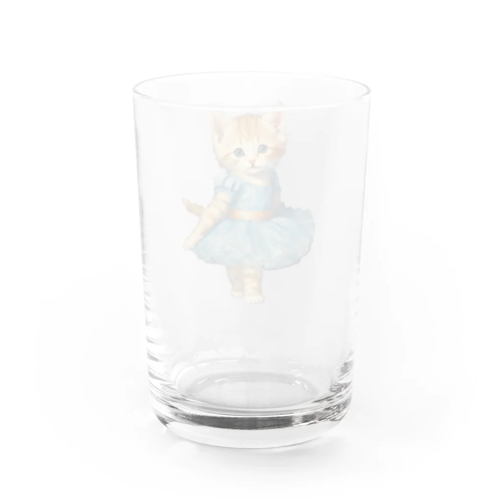 ハッピー・ディライト・ストアのバレリーナの子猫 Water Glass :back