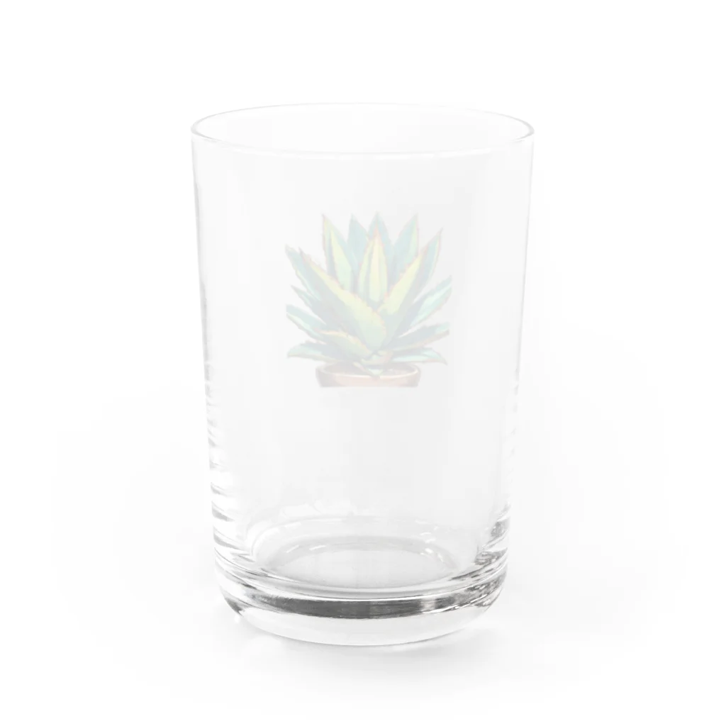 green artist のプランツパラダイスグリーンアガベ Water Glass :back