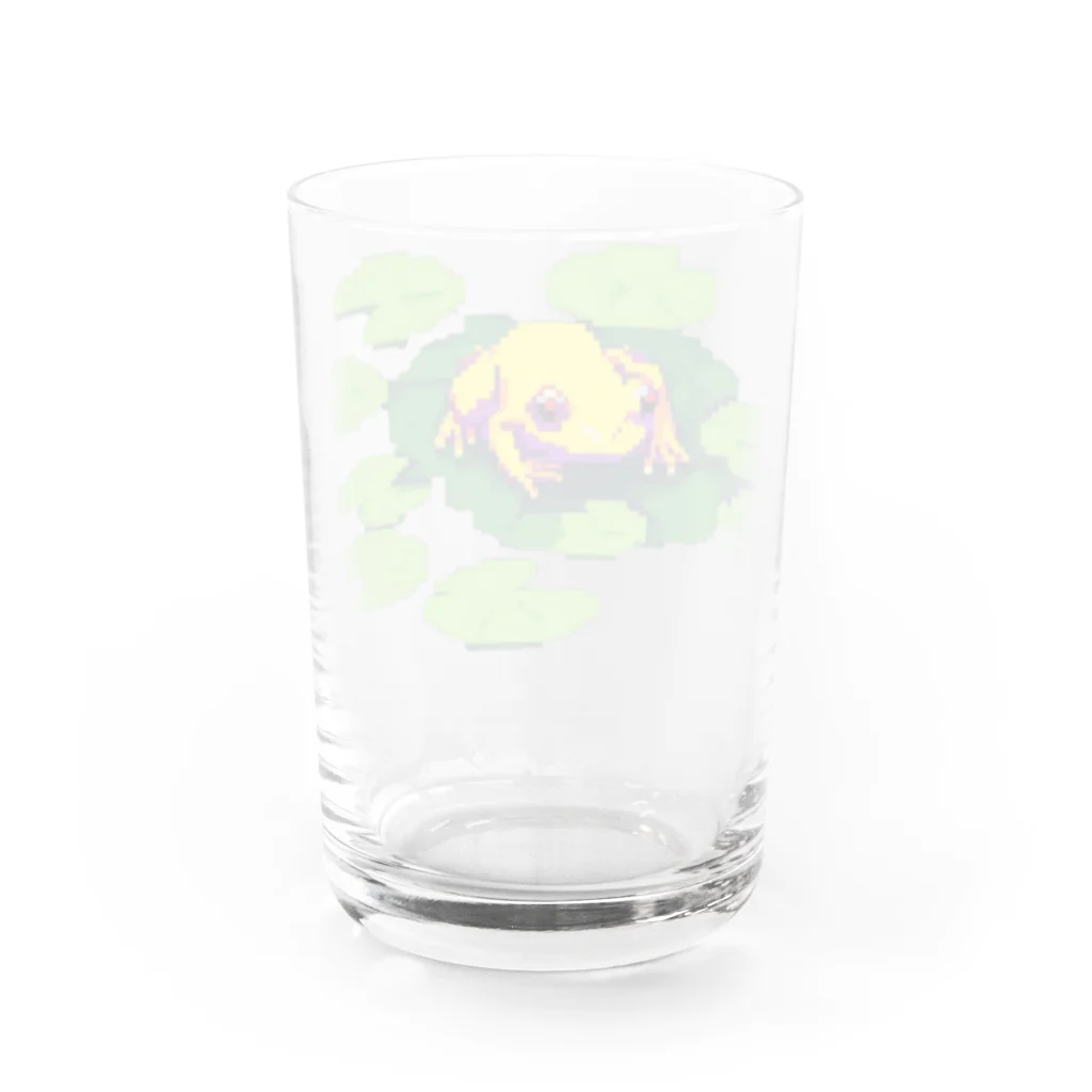 keibapのドット絵カエルくん Water Glass :back