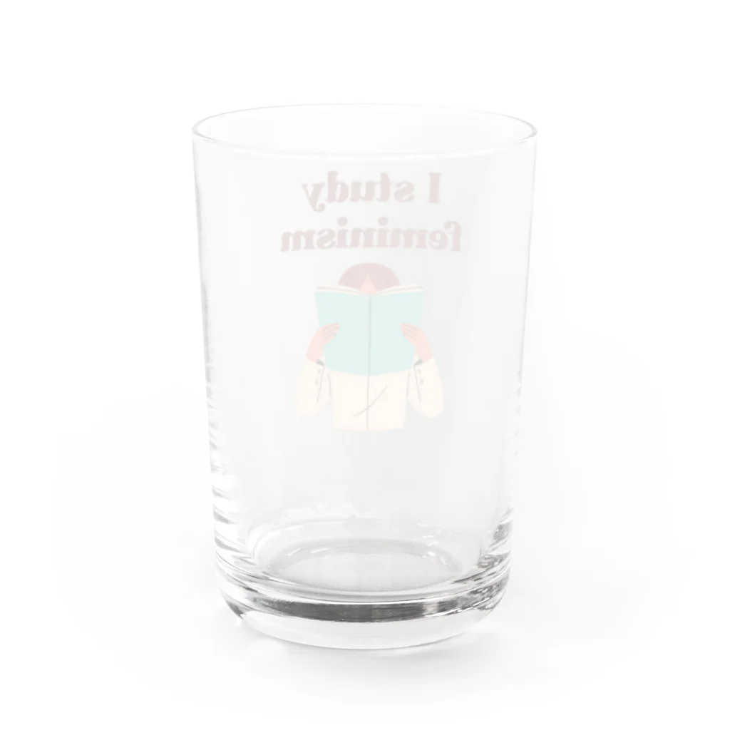 GG Voice & ActionのI study feminism Water Glass :back