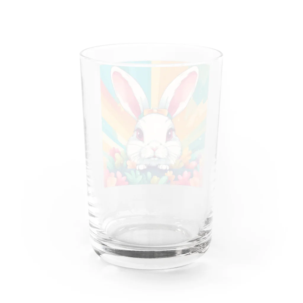 YOO1978の(*≧3≦)ウサギのグッズ Water Glass :back