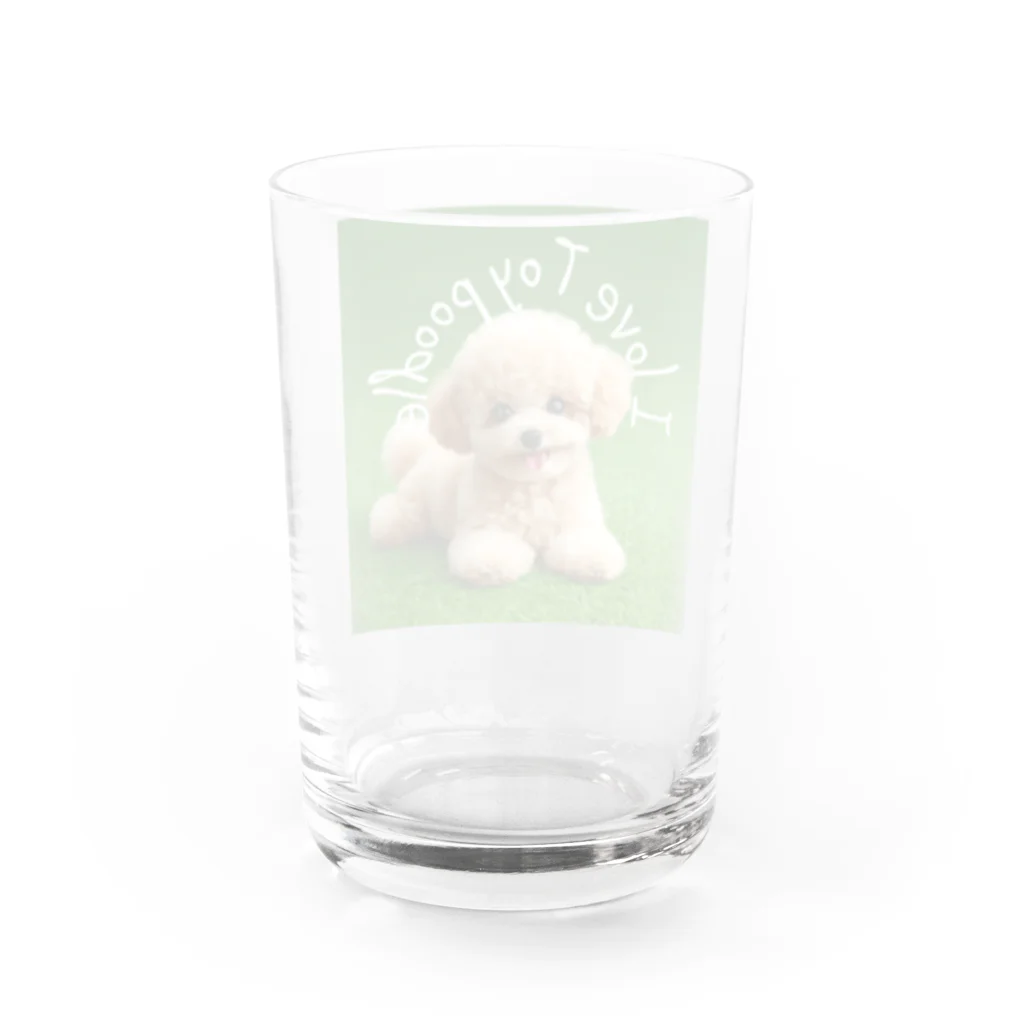 CC-LL (クク・ルル)の【トイ・プードル】フォトリアル Water Glass :back