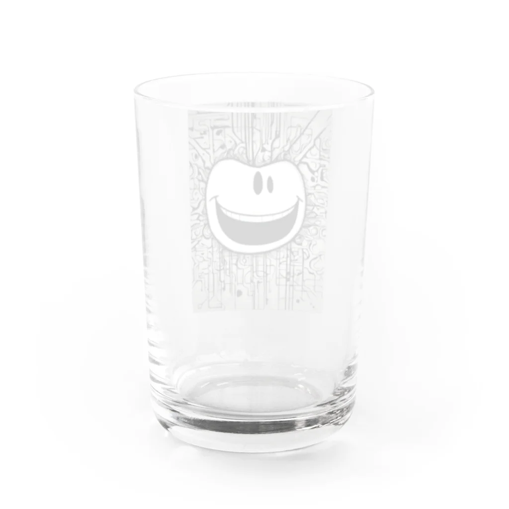 キャプテンの今日も元気にスマイルくん Water Glass :back