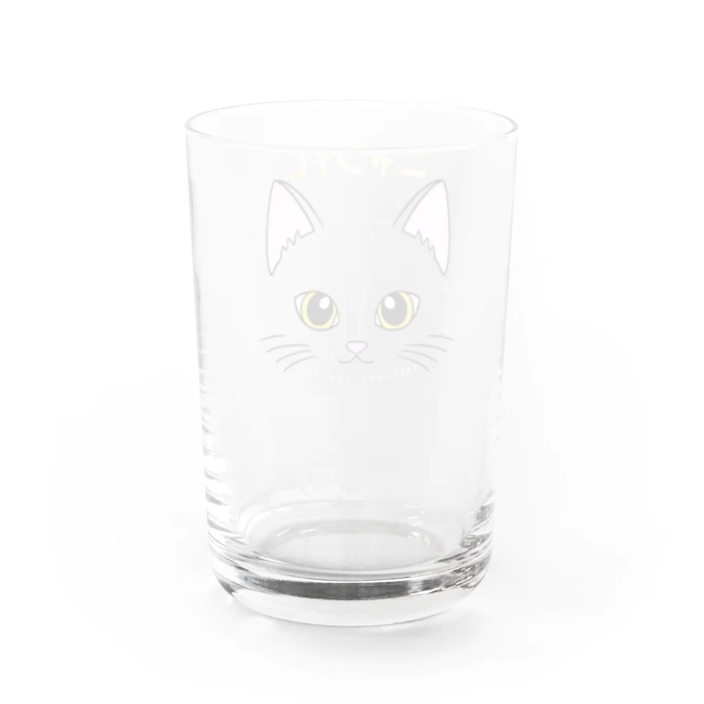 カペリーゴスのニャンでも〜クロ Water Glass :back