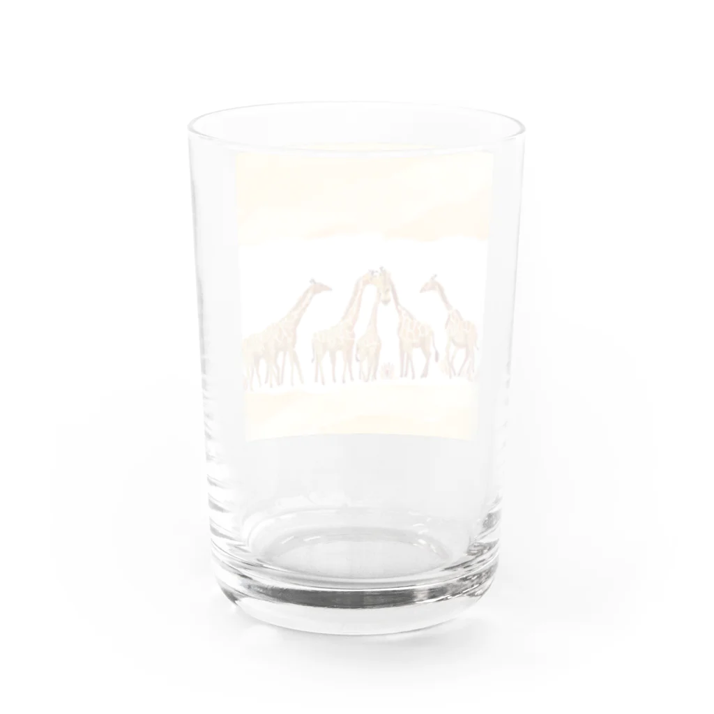 Tina97710のサバンナジラフ Water Glass :back