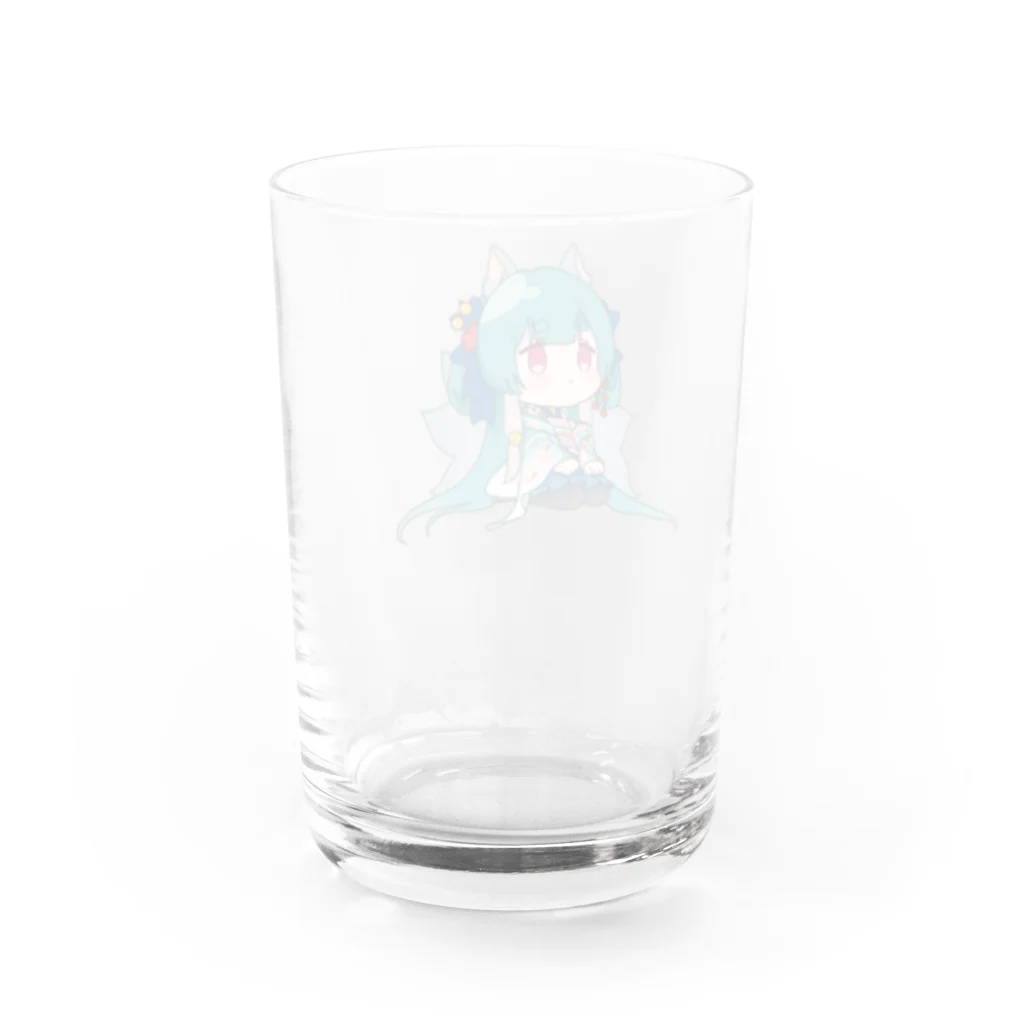 えび天処出張版のまちぼうけおおかみグラス Water Glass :back