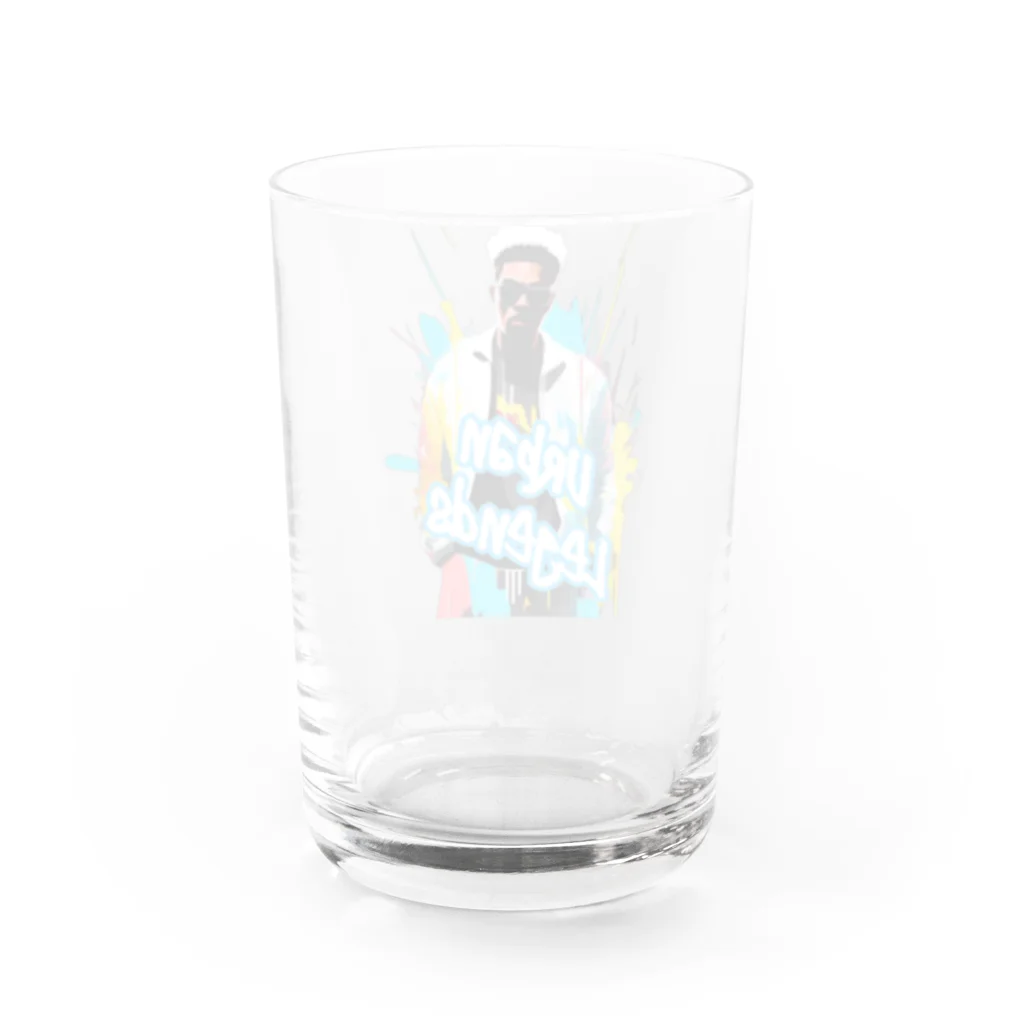 めそぽのUrban Regendsの男 Water Glass :back