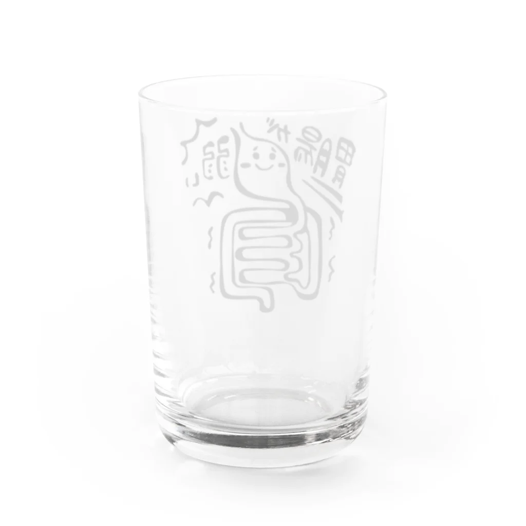 makio7806の胃腸が弱いちゃん Water Glass :back