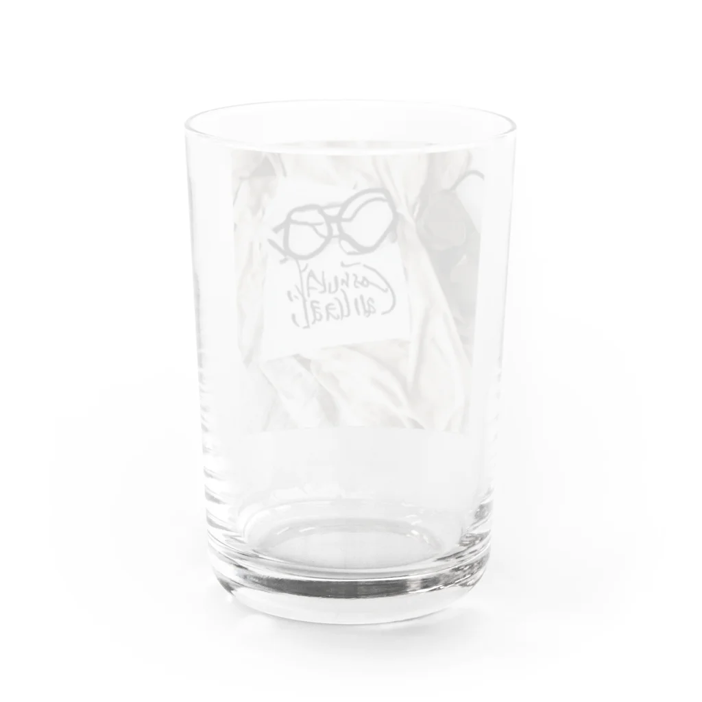 mofu mofu309のコンタクトにしたでいらんわ Water Glass :back