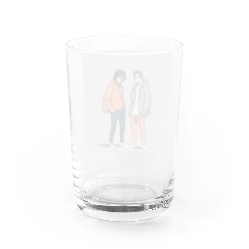 mofu mofu309の俺たち今から神社仏閣巡り Water Glass :back