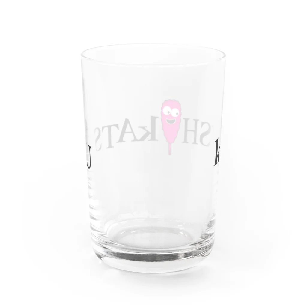 串カツワールドのkushikatsuグッズ Water Glass :back