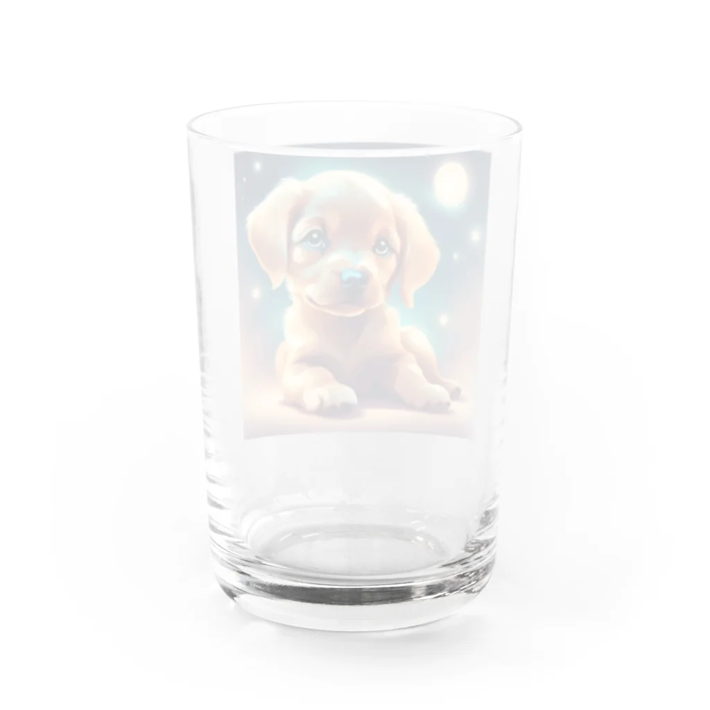 那須野グッズのかわいい仔犬グッズ Water Glass :back