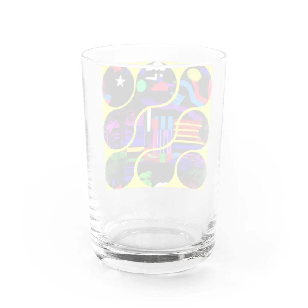 舞七里夜の目覚め Water Glass :back