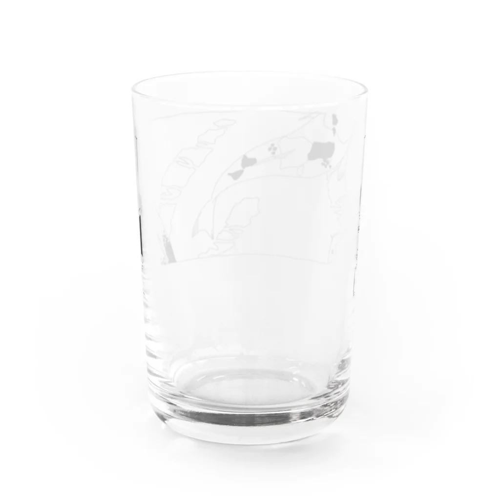 るるる自動車の錦鯉1 Water Glass :back