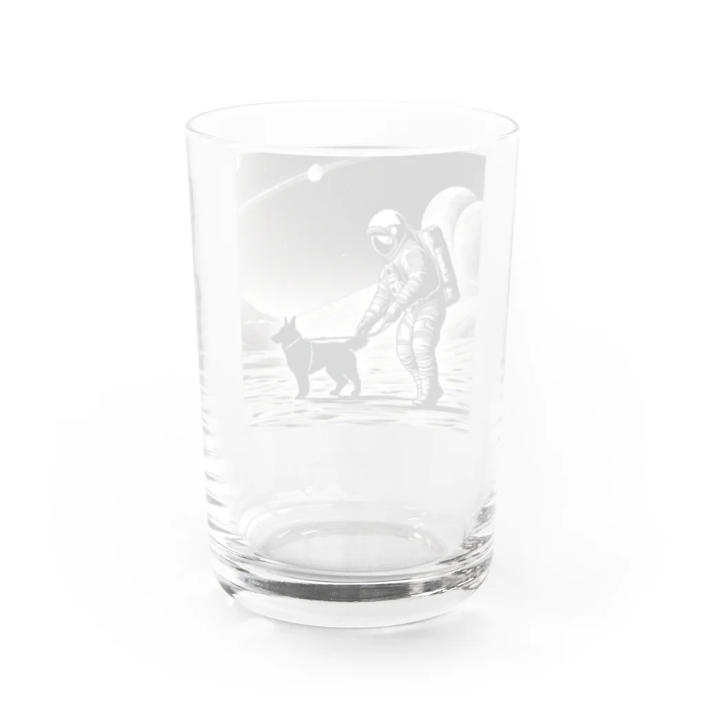 宇宙開発デザイン科の犬の散歩が日課です Water Glass :back