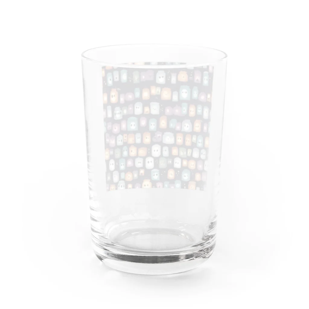 hirooo6432の店の提灯おばけ Water Glass :back