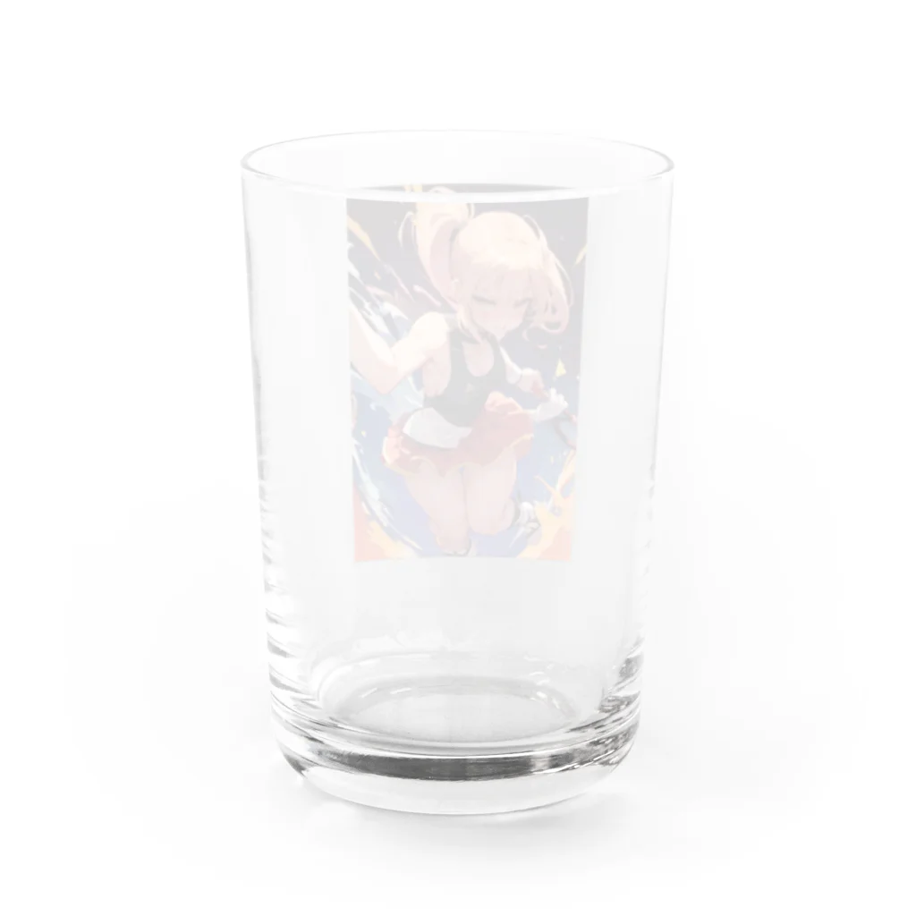 T-tyuruのテニス少女 Water Glass :back