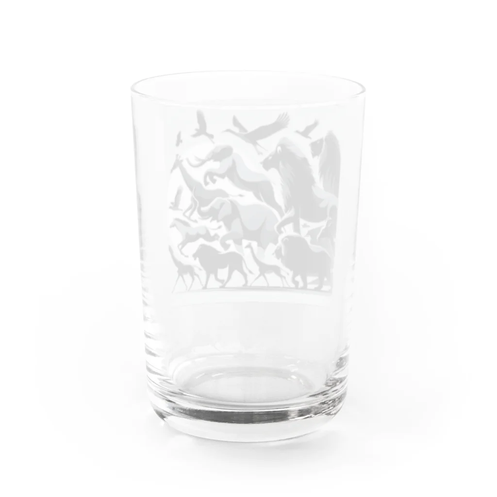 miraiの珍しい動物コレクションデザイン Water Glass :back