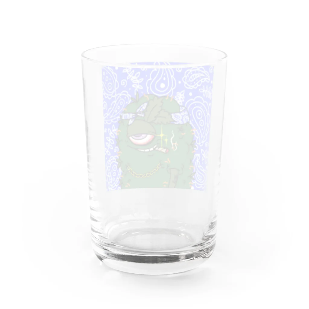 UPINSMOKEのBUDS MONSTER  Water Glass :back