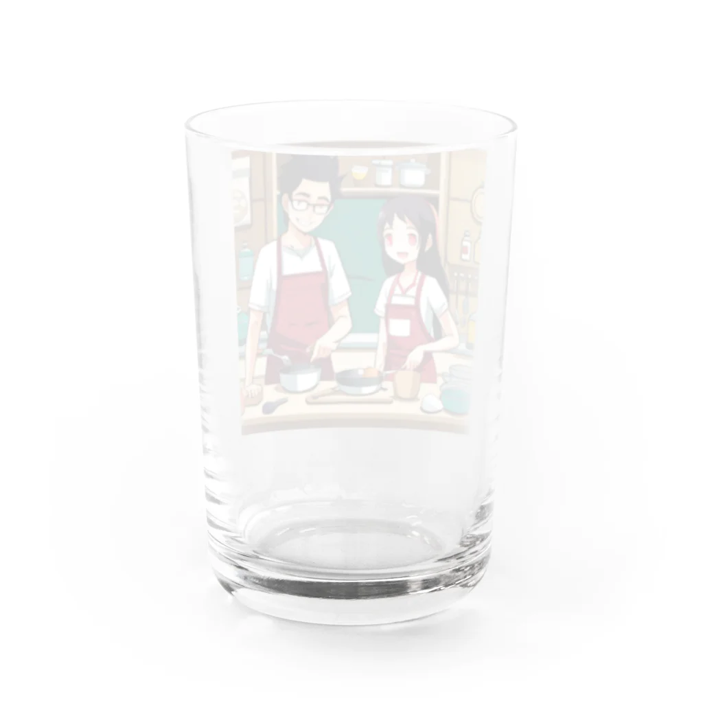 toko-tenの料理しる Water Glass :back