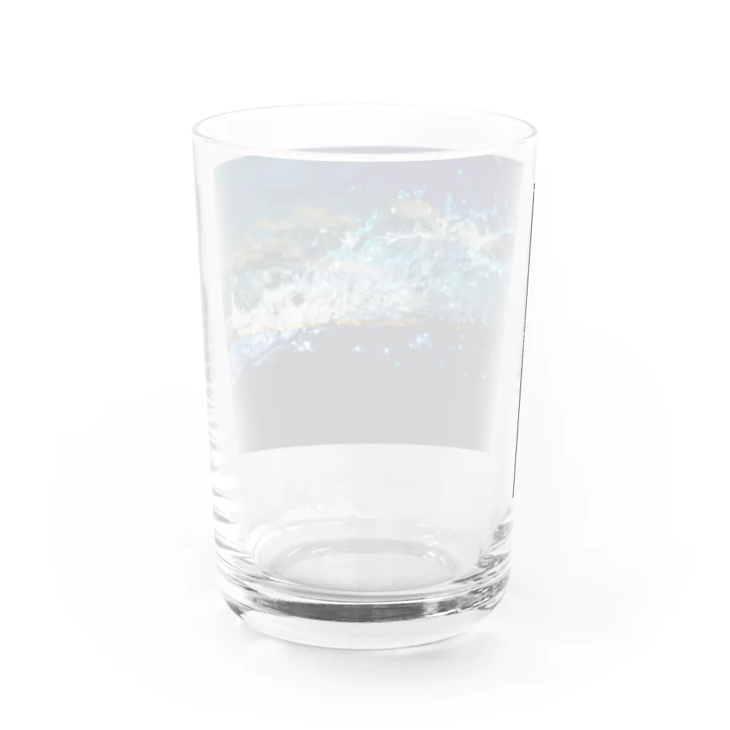 water art shop IGARASHIYAのセルリアンブルーの果てに Water Glass :back