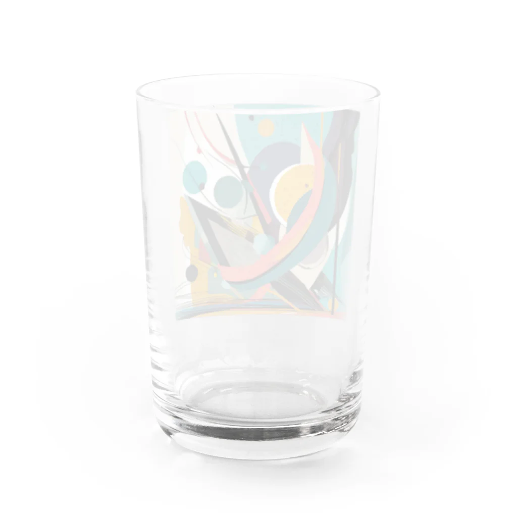 のんびりアート工房のガラクタアート風 Water Glass :back