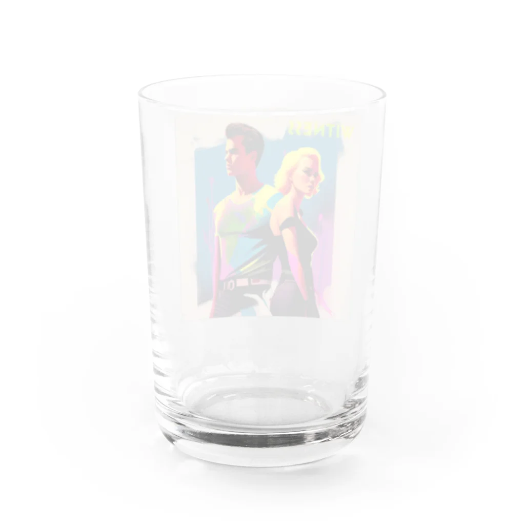 めそぽのWitnessのカップル Water Glass :back