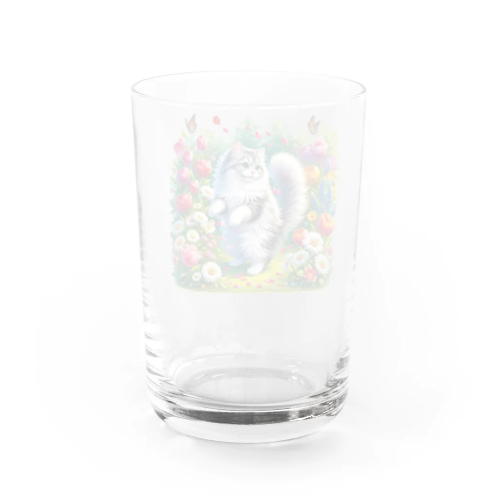 Nekonan Itemsの花園のプリンセスキャット Water Glass :back