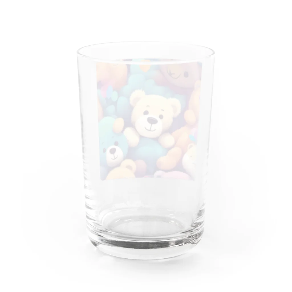 junji8000のたくさんの熊のぬいぐるみ グラス反対面
