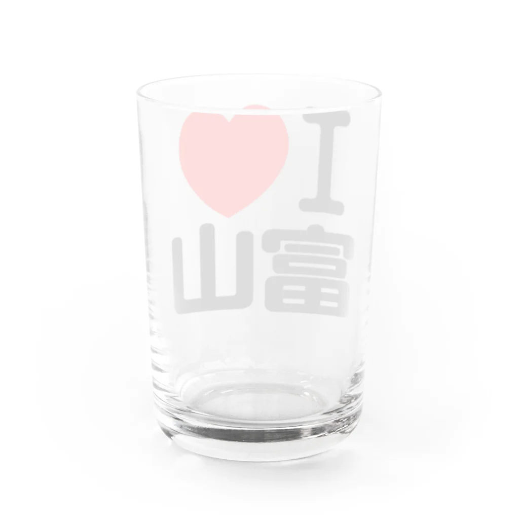 I LOVE SHOPのI LOVE 富山 Water Glass :back