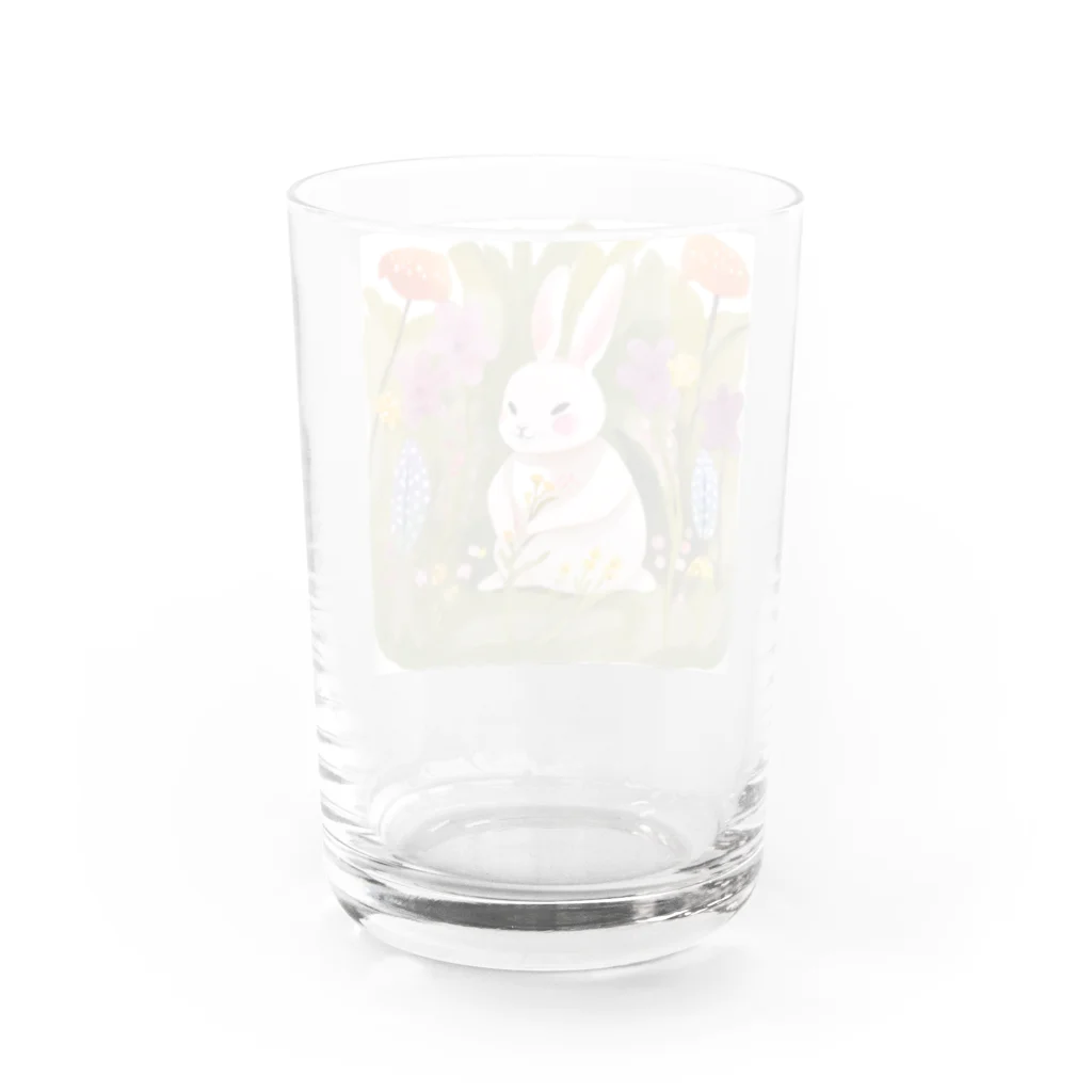 ZZRR12のウサギの遠足 Water Glass :back