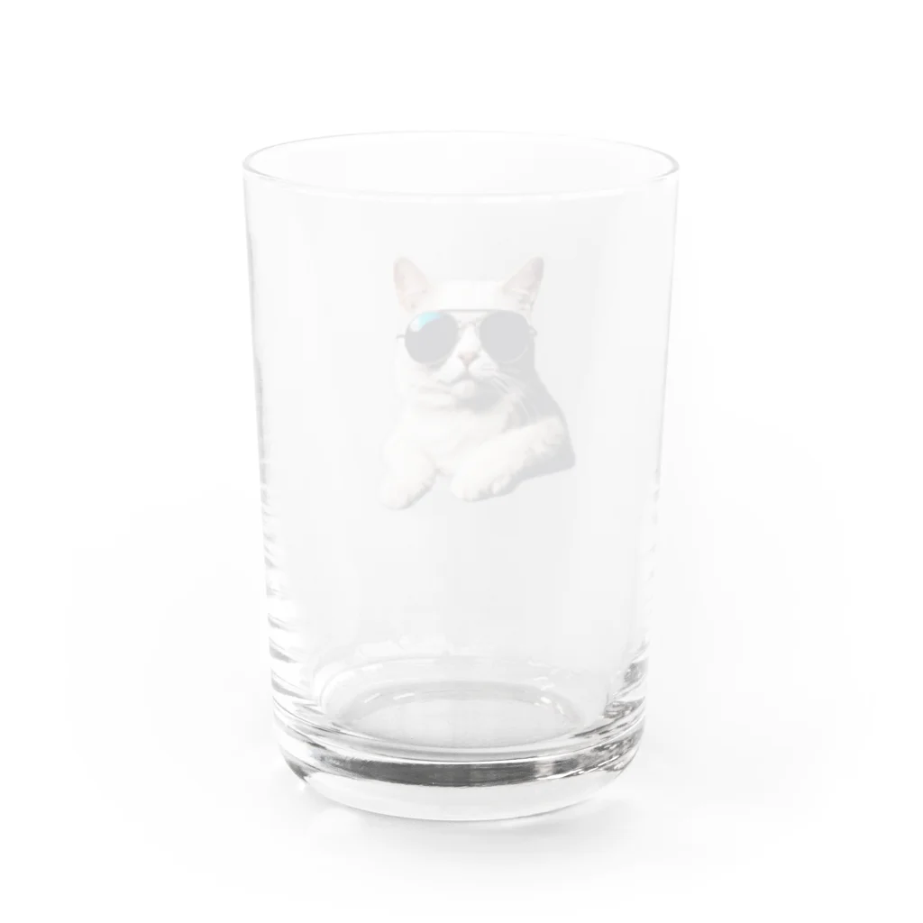 柄ン堂のワイルドネッコ Water Glass :back