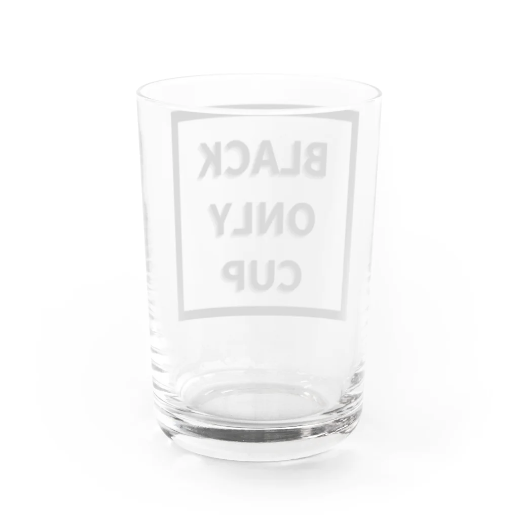 71-CoffeeのBLACK Water Glass :back