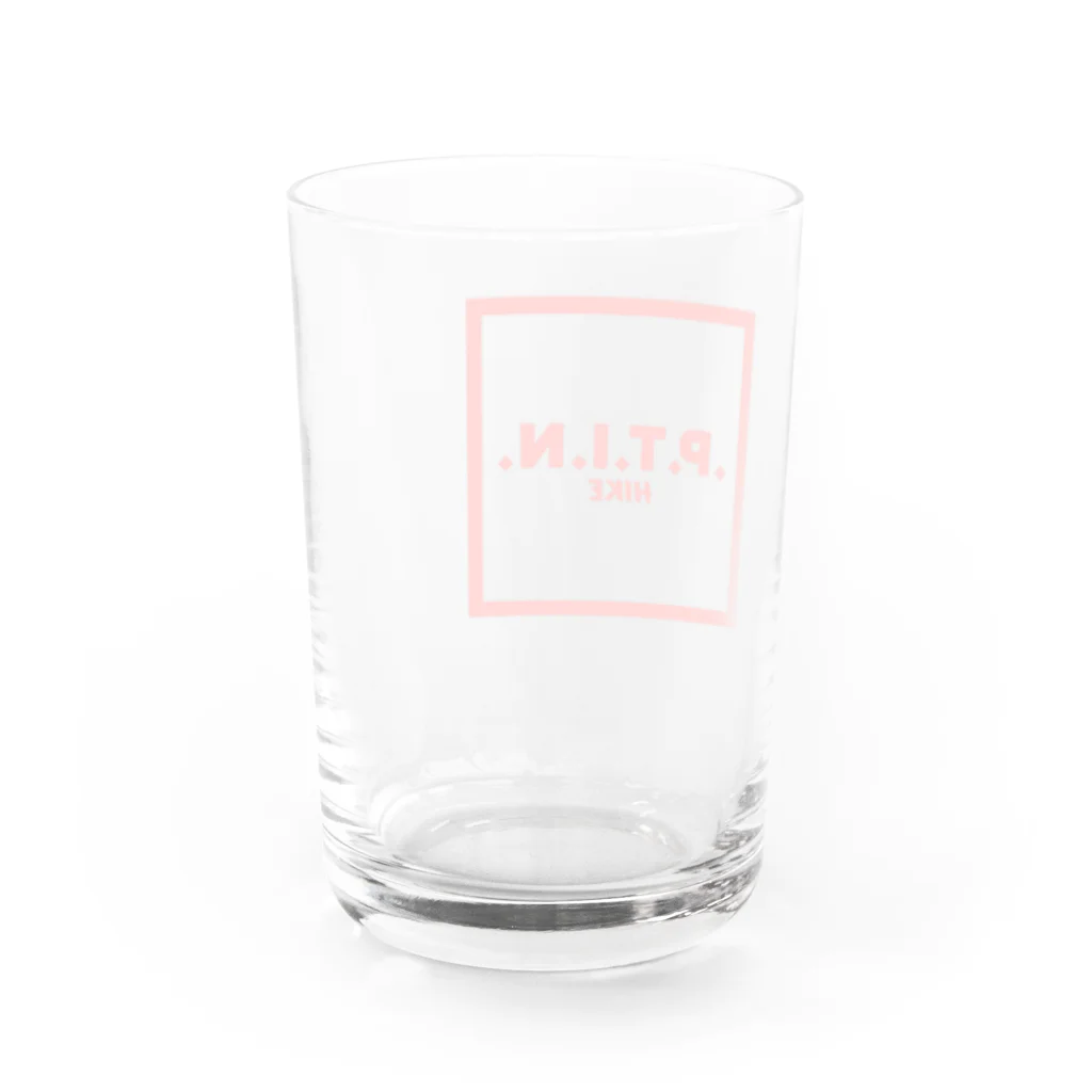 .P.T.I.N. HIKEの.P.T.I.N. HIKE - ACCESSORY  "SQUARE RED LOGO"  Water Glass :back