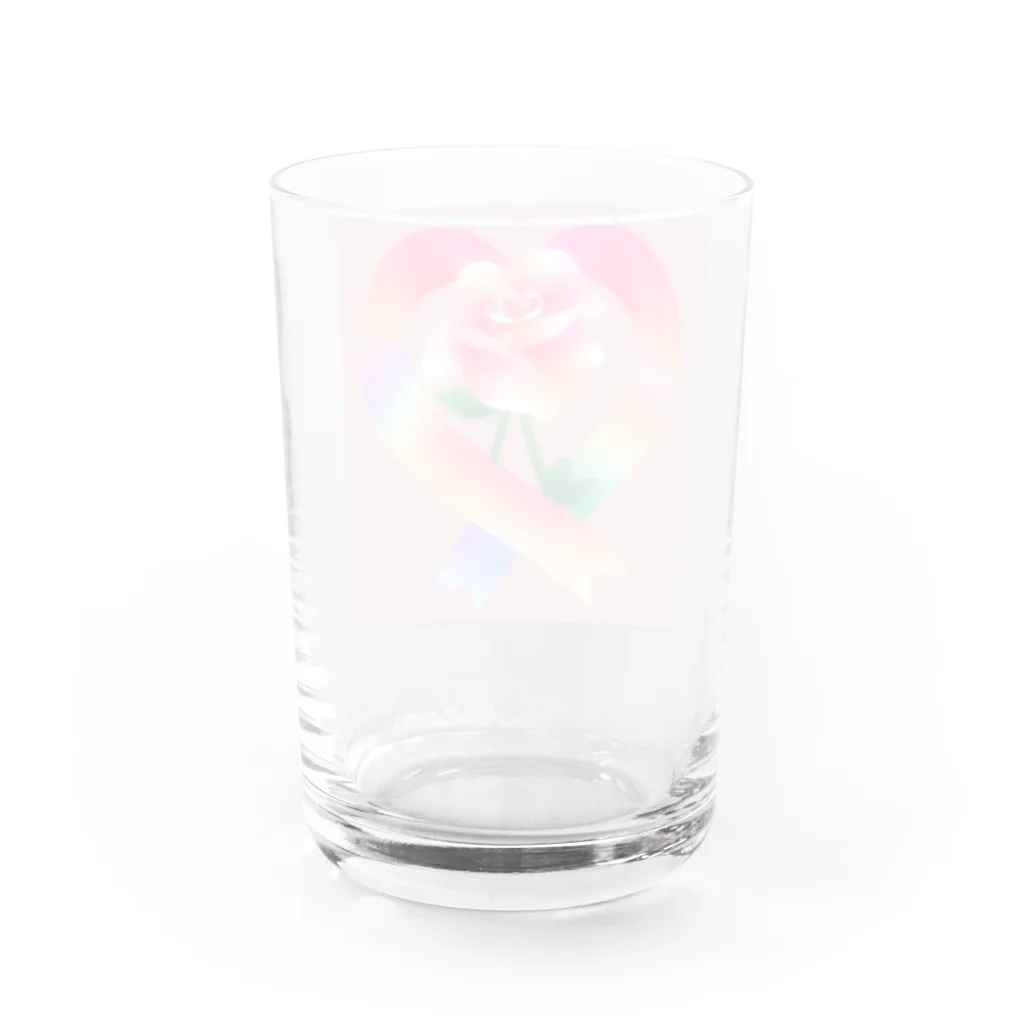 chocoのハートきゅん Water Glass :back