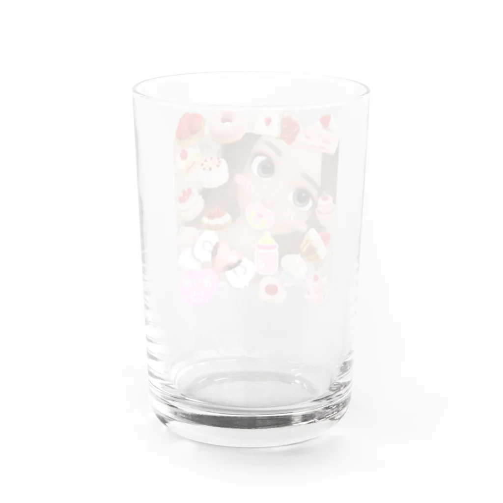 🎀miruchan land🎀🍼©️公式ショップの🎀お菓子なmiru🎀🍼 Water Glass :back