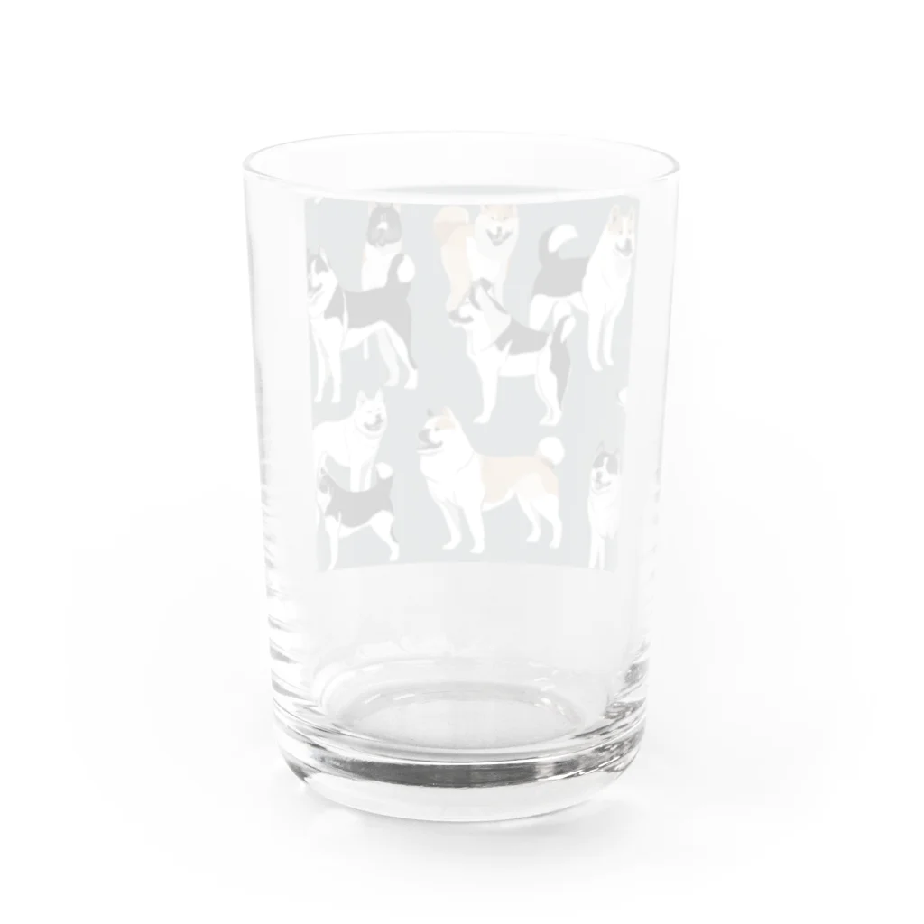 pinetreeの秋田犬２ Water Glass :back