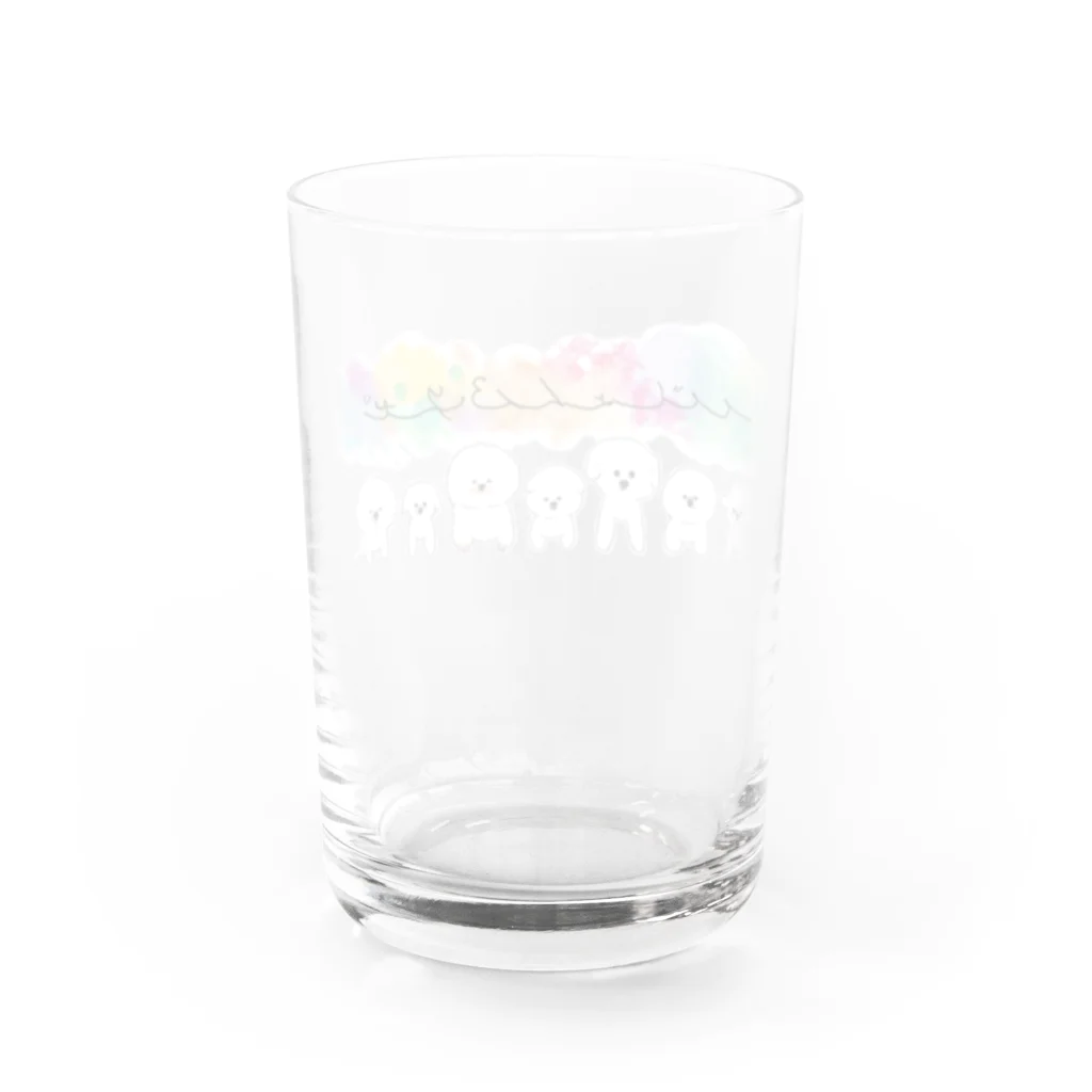 Mamitaroのビションフリーゼ Water Glass :back