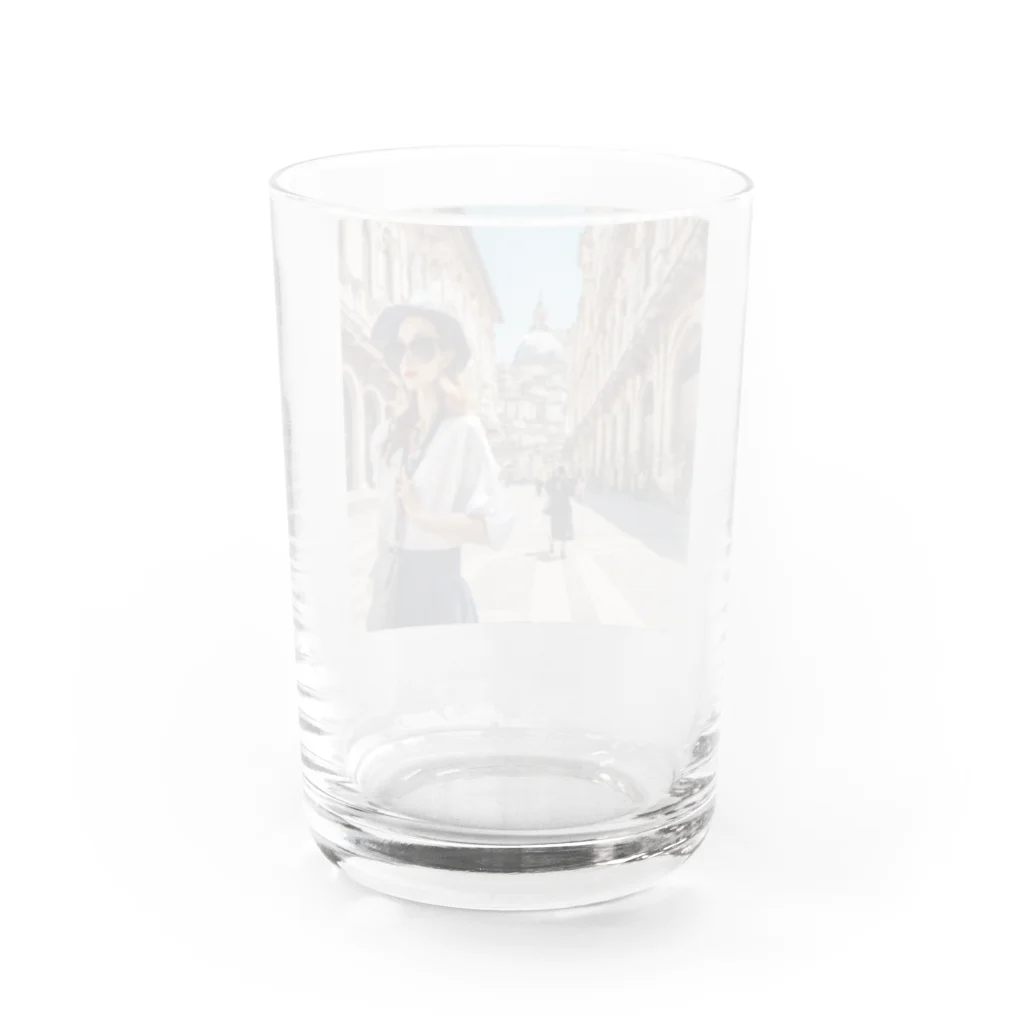 AI美女グッズ専門店のオシャレな海外 Water Glass :back