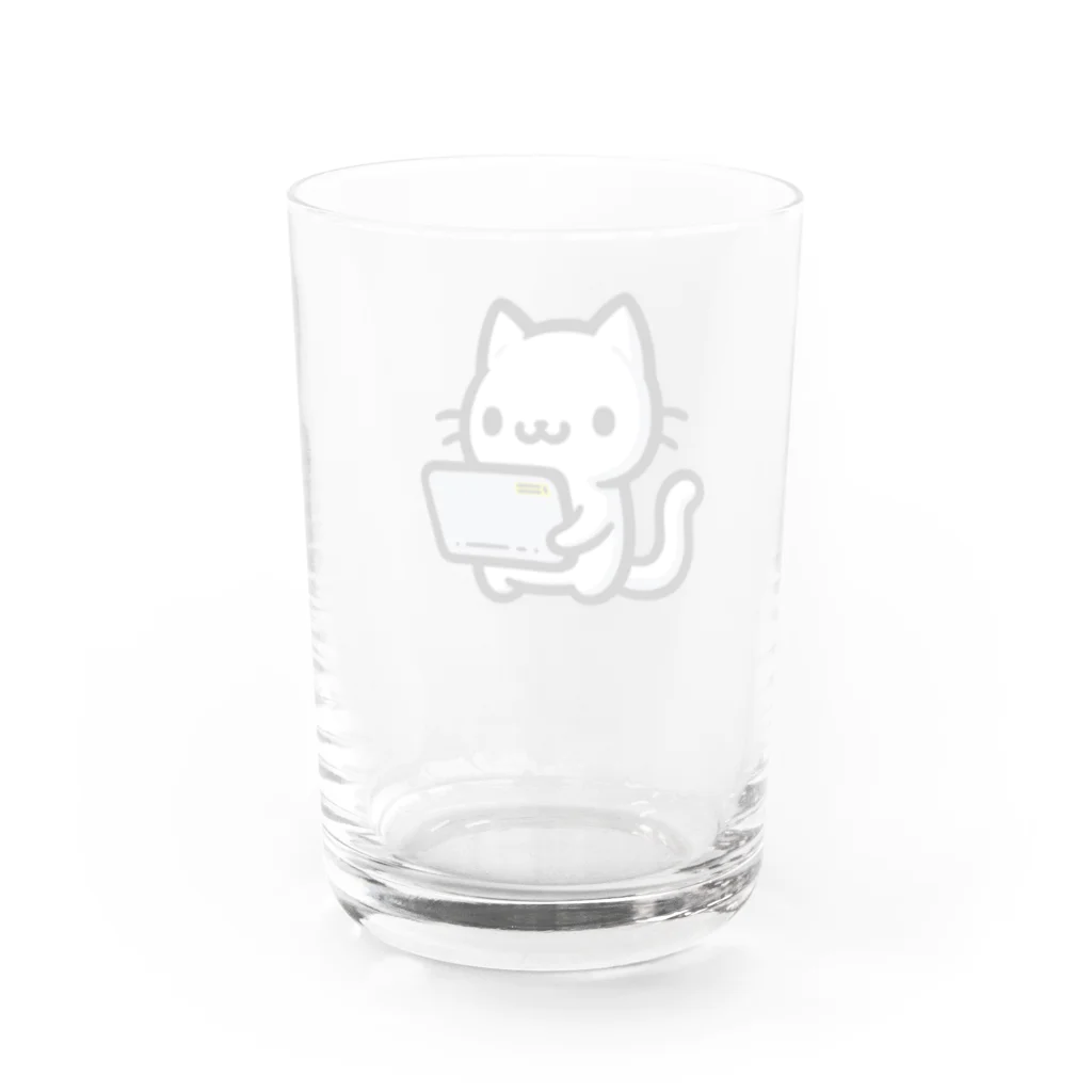 Kalytero グッズ制作部の業務用端末猫 Water Glass :back