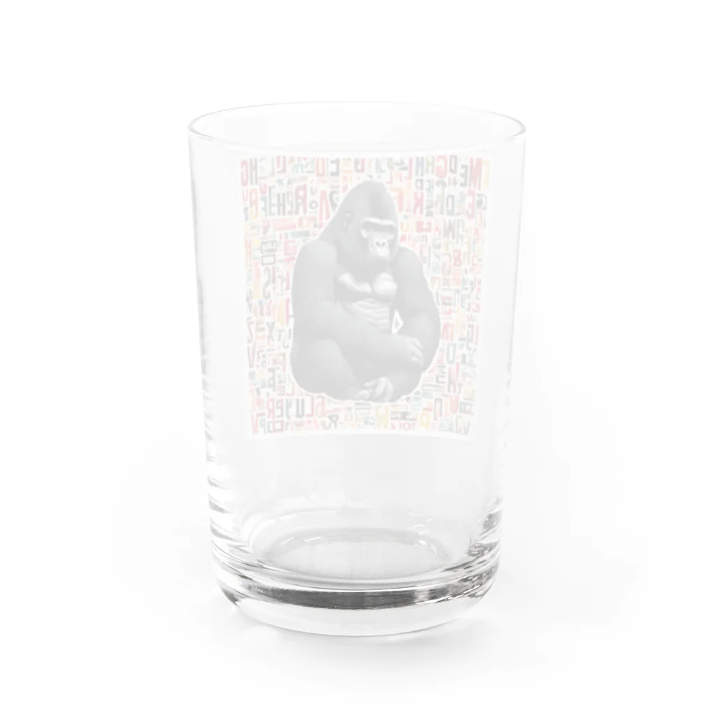 ぱぱおんSHOPのゴリゴリくん Water Glass :back