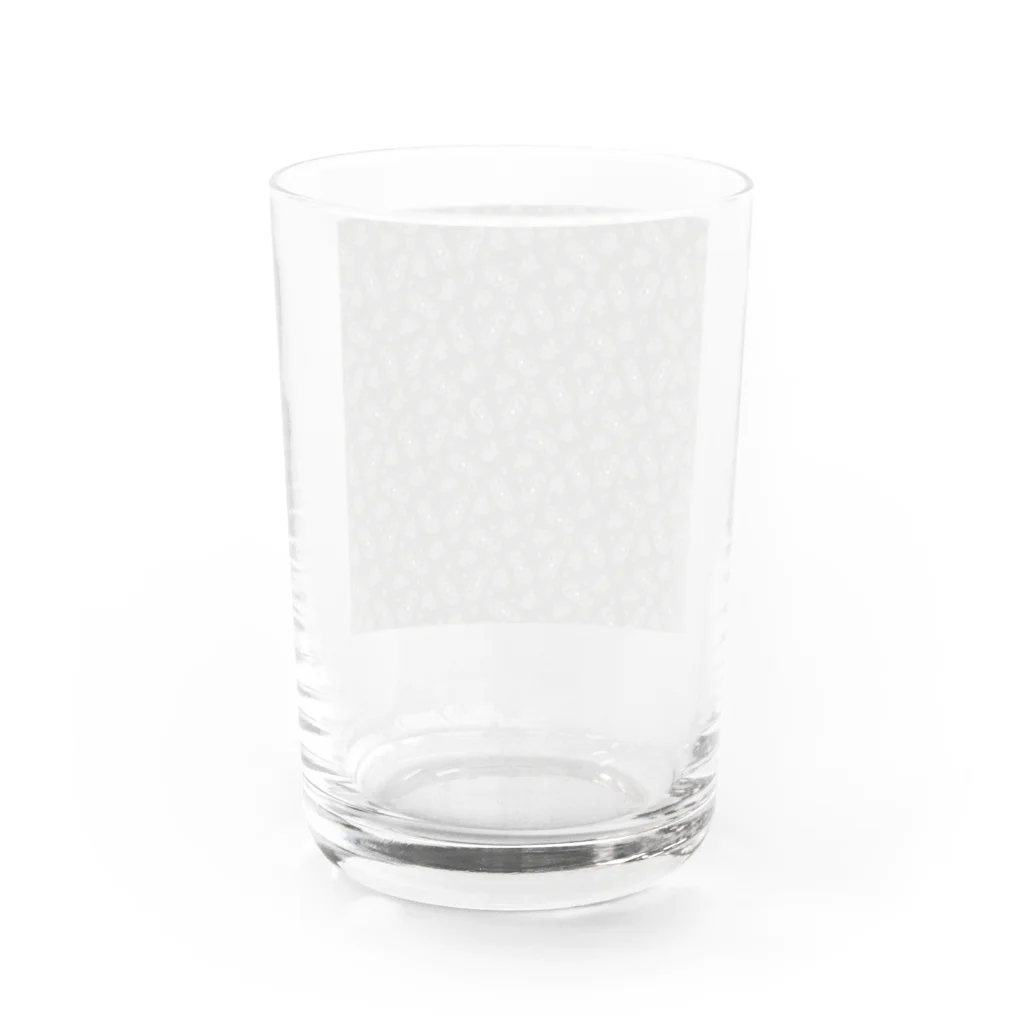 B-catの微生物パターン灰_アイテムいろいろ Water Glass :back
