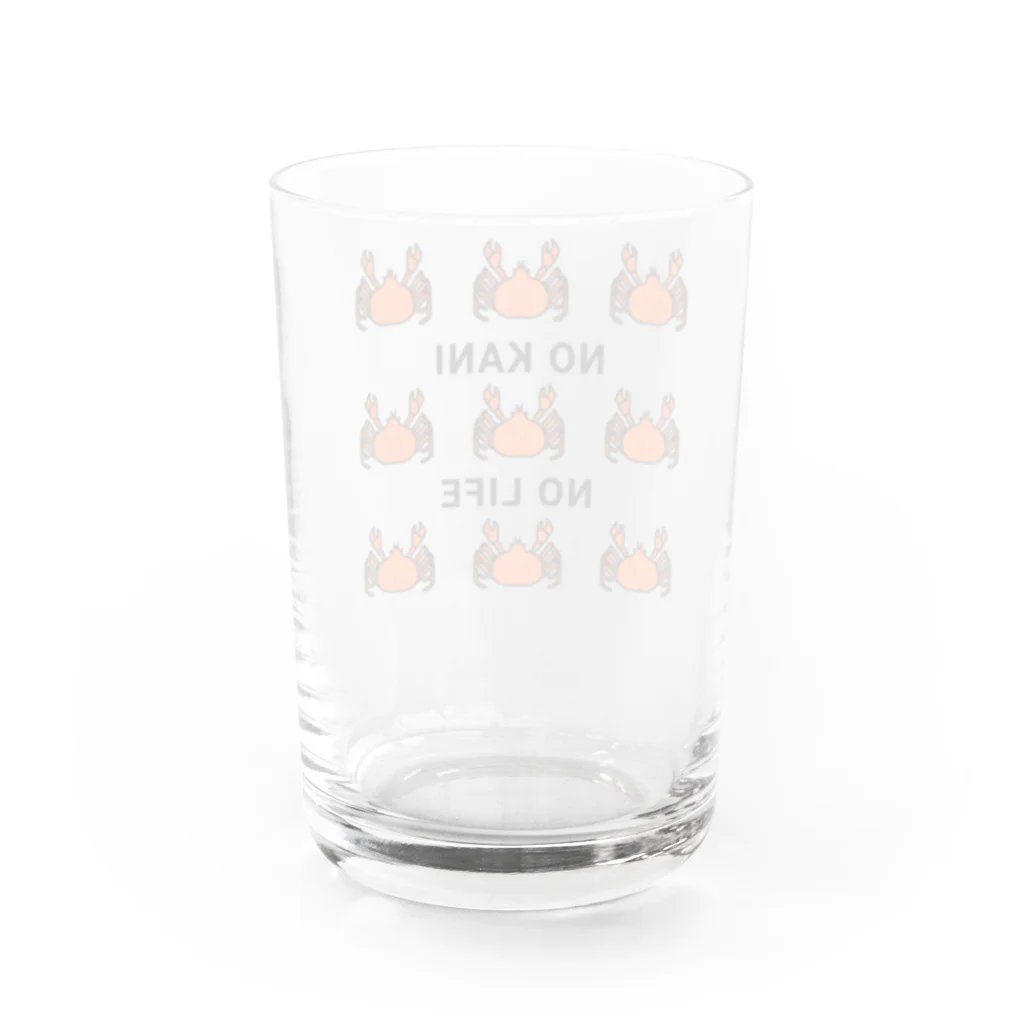 Mrs.Bean/ミセスビーンのNO KANI  NO LIFE Water Glass :back