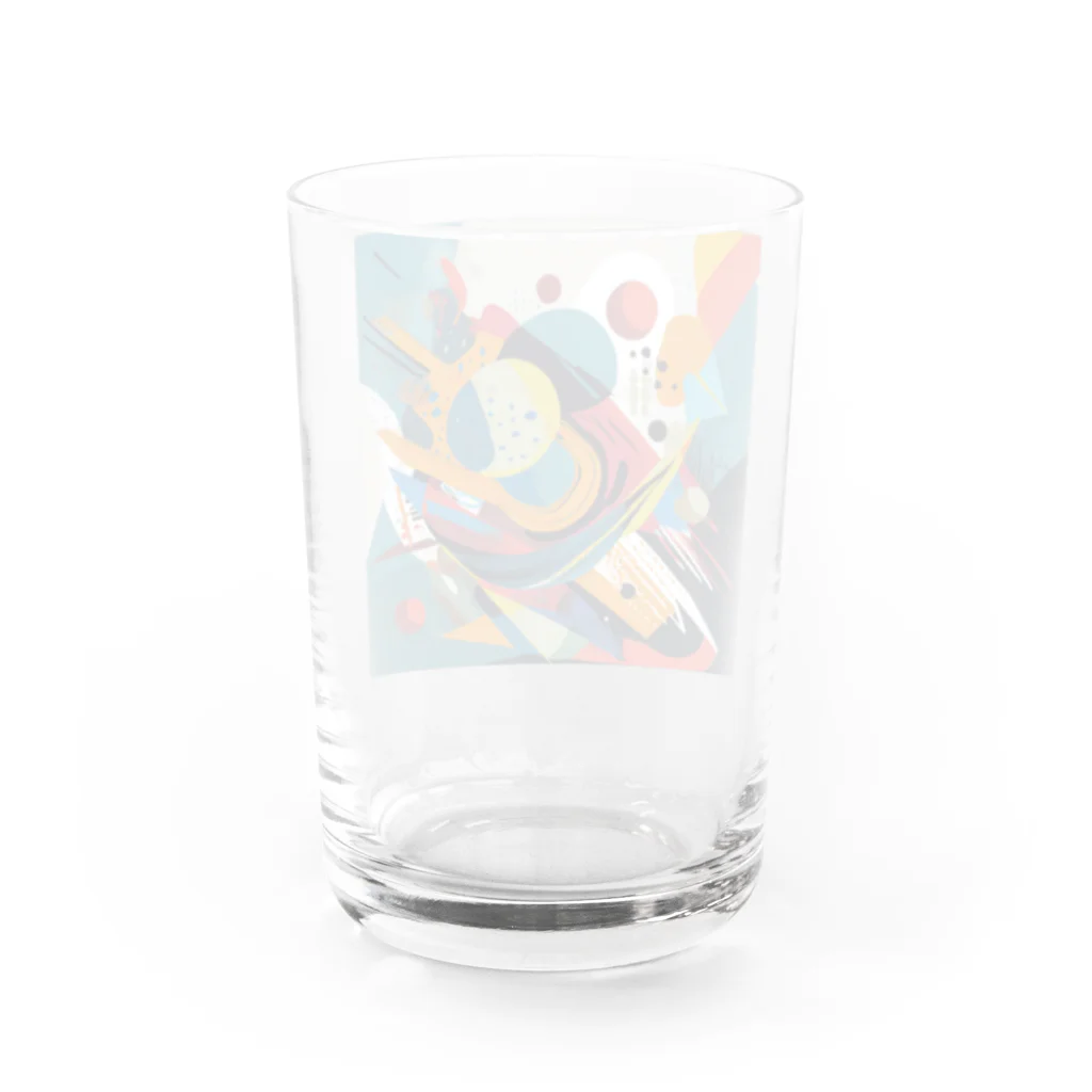 のんびりアート工房のガラクタアート Water Glass :back