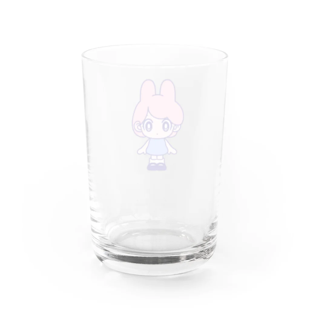 さくりゃ | オリジナルイラストグッズのうさナノちゃん Water Glass :back