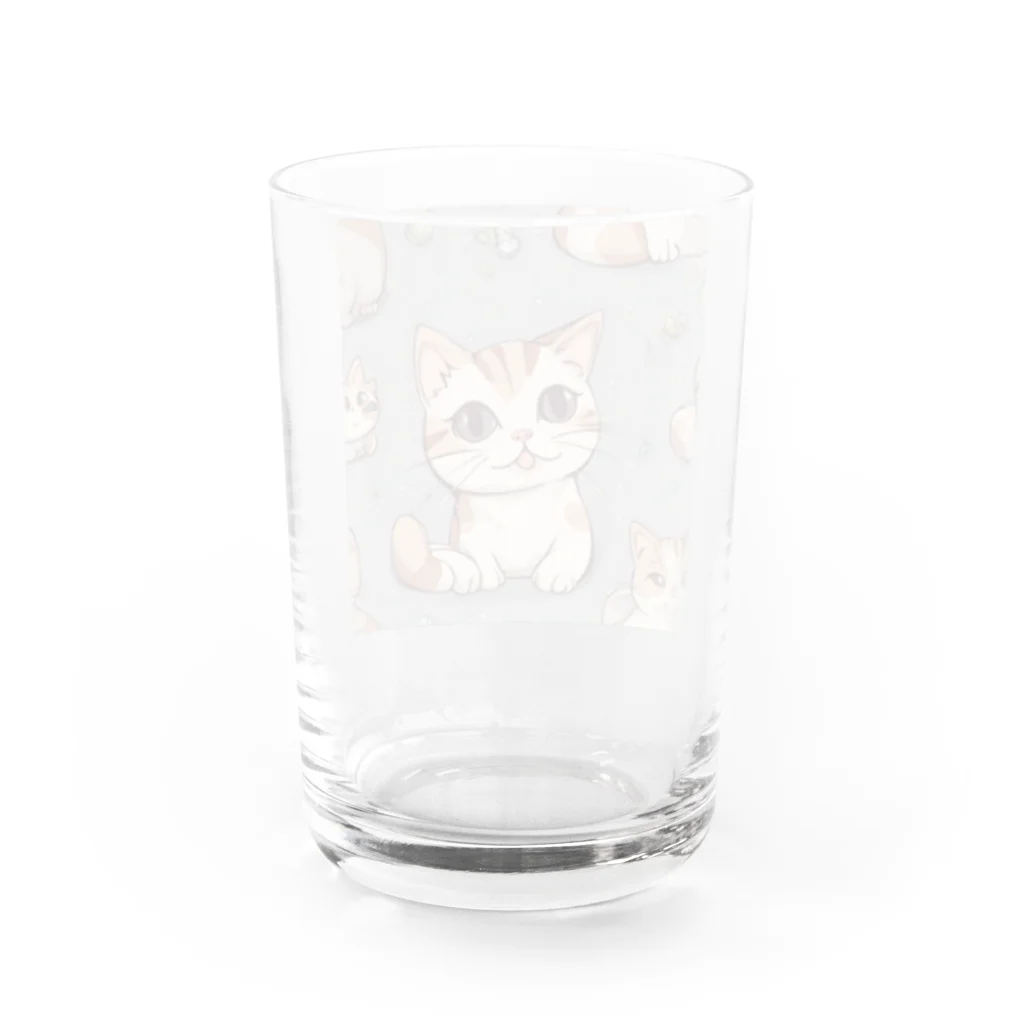 しゃいんぼっくすのねこみけちゃん Water Glass :back