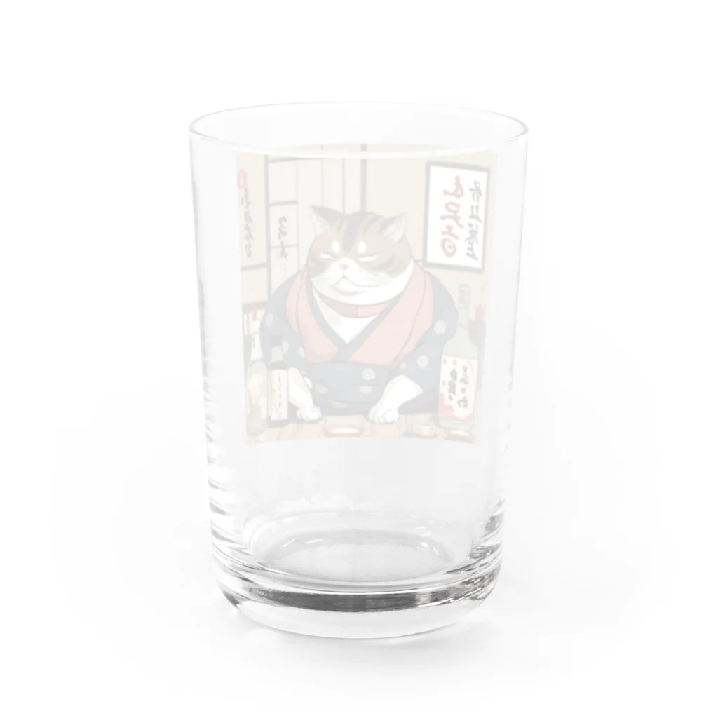 酔丸の酔いどれ猫　酔雷 Water Glass :back