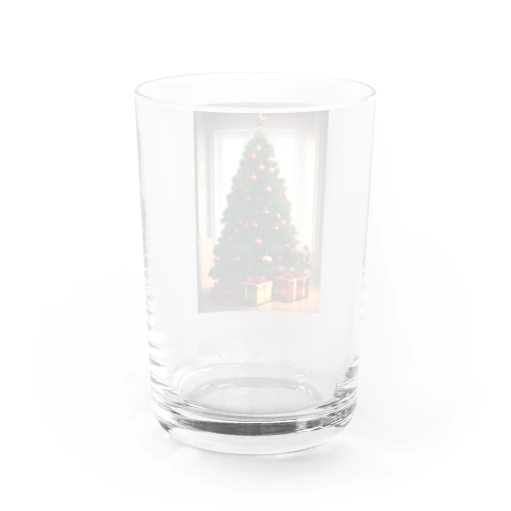 千裕アトリエ（いつもありがとう）のクリスマスギフトとツリー Water Glass :back