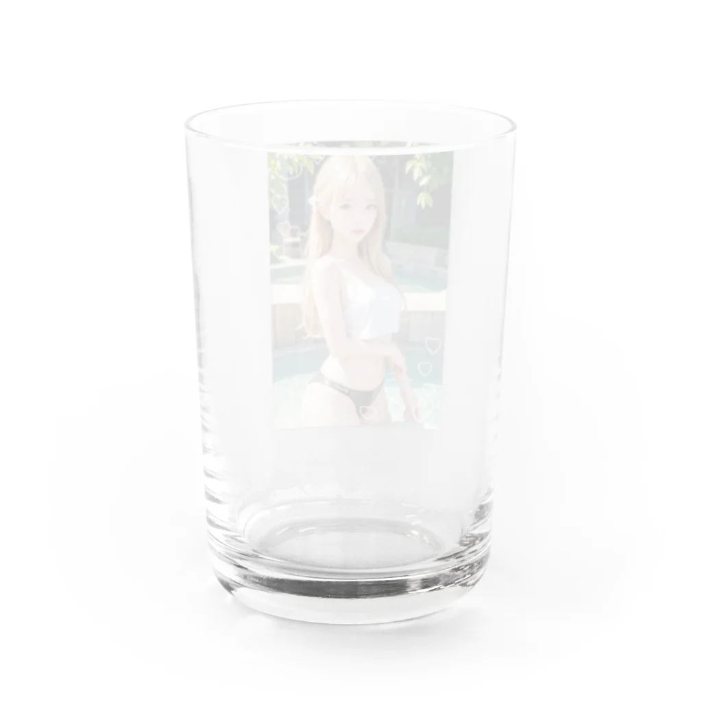 AI美女グッズ専門店のAI美女グッズ Water Glass :back